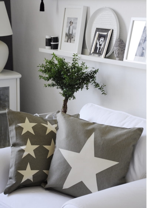 Poszewka dekoracyjna z gwiazdą