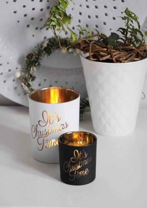 Czarny teakight świąteczny