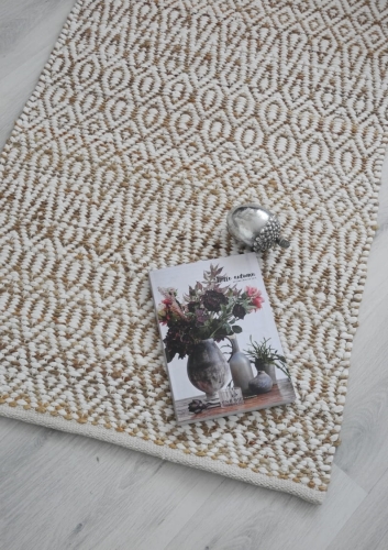 Chodnik z bawełny i juty  (80x140 cm)