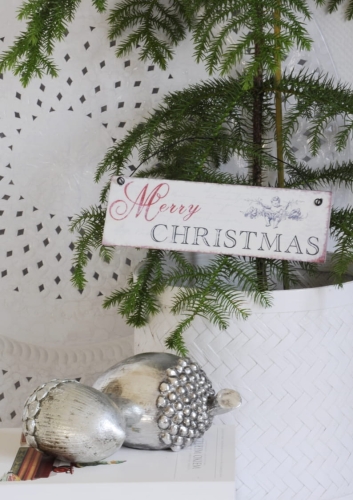 Świąteczna metalowa dekoracja do zawieszenia