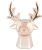 Świąteczny świecznik głowa jelenia