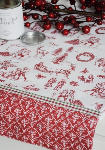 Świąteczna ściereczka do kuchni w stylu vintage