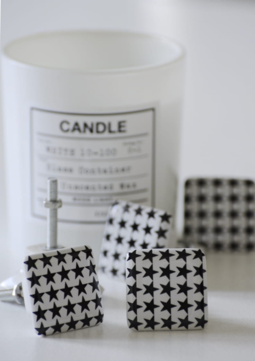 Gałka meblowa w gwiazdki