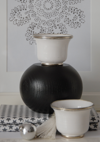 Czarka marokańska Tine K Home 9 cm – biała ceramika z ręcznym wykończeniem