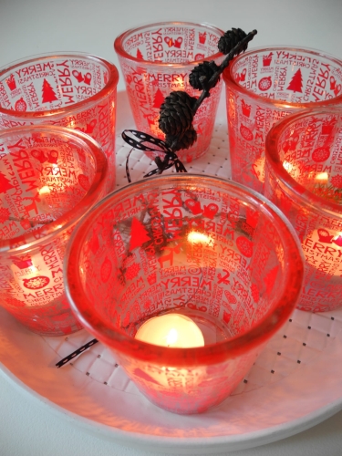 Dekoracja świąteczna na tealight Boże Narodzenie