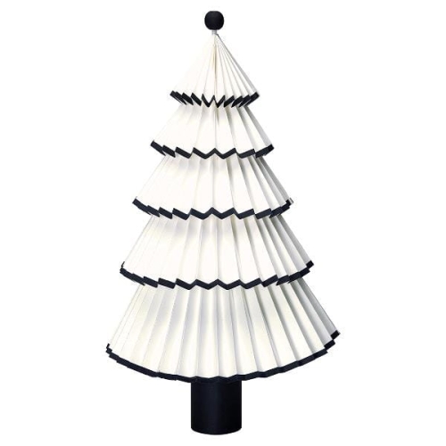 Choinka papierowa biała składana Nova Green Gate