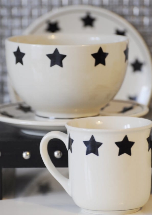 ceramika bolesławiecka miseczka 13 cm wzór gwiazdy